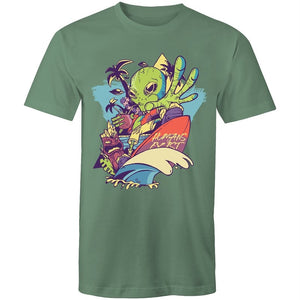 Men's Cool Surfing Alien T-shirt