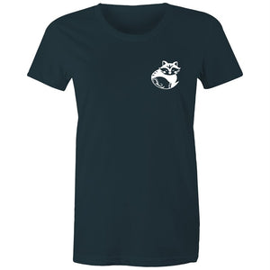 Women's Cute Fox Pocket Print T-shirt