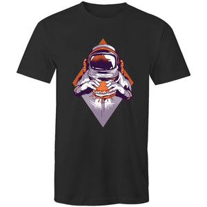 Men's Burger Eating Astronaut T-shirt