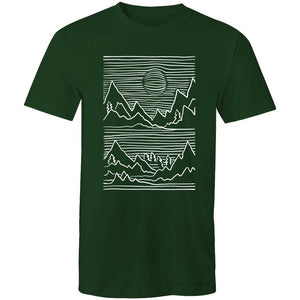 Men's Abstract Mountain Top T-shirt