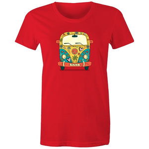 Women's Hippie Peace Van T-shirt