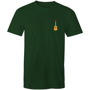 Men's Hippie Guitar Pocket T-shirt