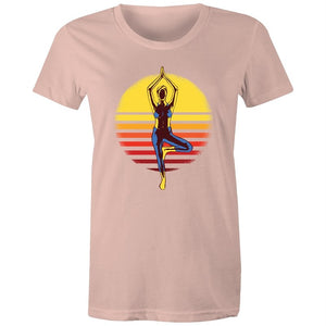 Women's Yoga Sunset T-shirt