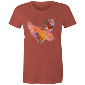 Women's Watercolour Butterfly T-shirt