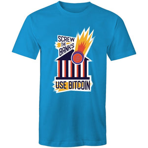 Men's Screw The Banks Use Bitcoin T-shirt