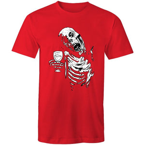 Men's Funky Drinking Skeleton T-shirt