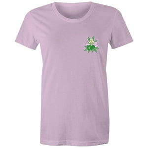 Women's Psychedelic Plant Pocket T-shirt