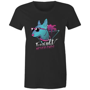 Women's Retro Tonight Never Ends T-shirt
