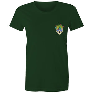 Women's Cactus Skull Pocket T-shirt