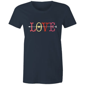 Women's Love With Cupid Arrow T-shirt