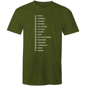 Men's Beard Length T-shirt