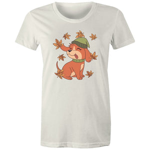Women's Cute Spring Puppy T-shirt