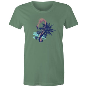 Women's Flamingo Beach T-shirt
