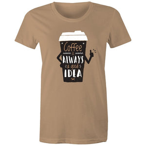 Women's Coffee Is Always A Good Idea T-shirt