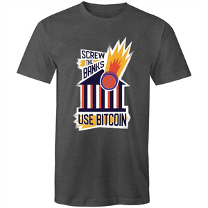 Men's Screw The Banks Use Bitcoin T-shirt