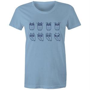 Women's Owl Emotions T-shirt