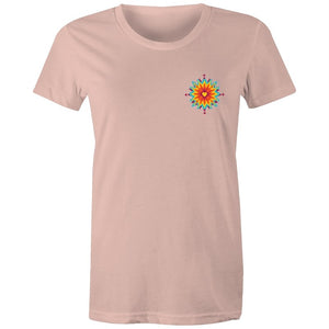 Women's Abstract Heart Pocket T-shirt