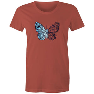 Women's Crystal Butterfly T-shirt