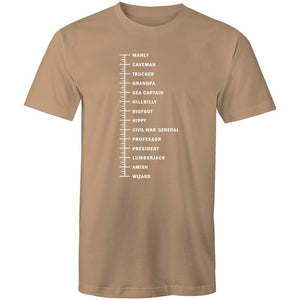 Men's Beard Length T-shirt