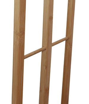 3-TierBamboo Towel Bar Holder Rack Freestanding for Bathroom and Bedroom
