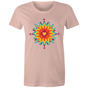 Women's Abstract Heart T-shirt
