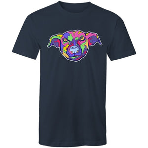 Men's Trippy Multi-Colour Dog T-shirt