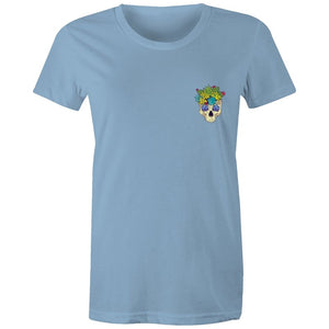 Women's Cactus Skull Pocket T-shirt