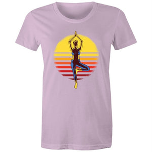 Women's Yoga Sunset T-shirt