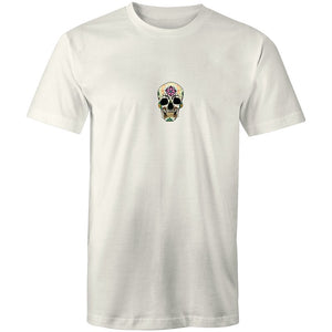 Men's Floral Flower Skull T-shirt