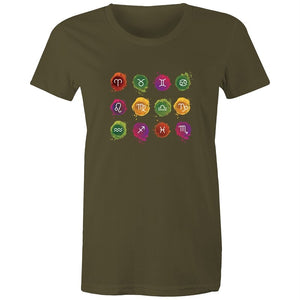Women's Horoscope Badge T-shirt