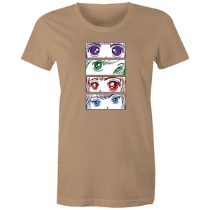 Women's Anime Girl Eyes T-shirt