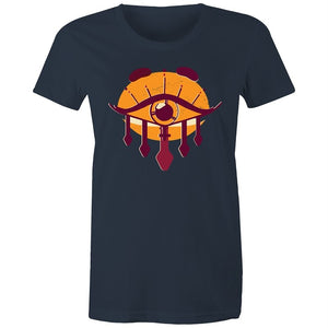 Women's Orange All Seeing Eye T-shirt