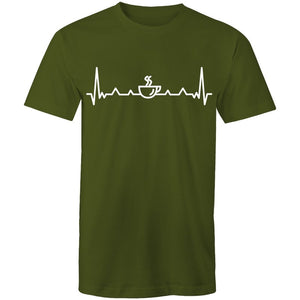 Men's Heartbeat Coffee T-shirt