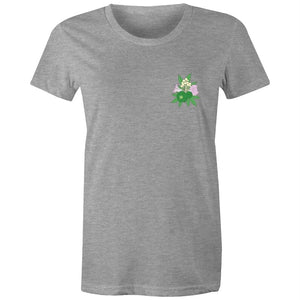 Women's Psychedelic Plant Pocket T-shirt