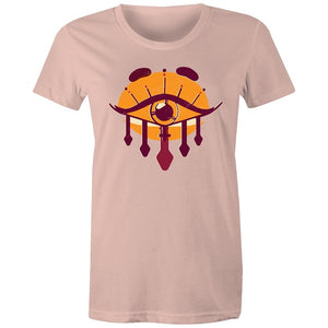 Women's Orange All Seeing Eye T-shirt