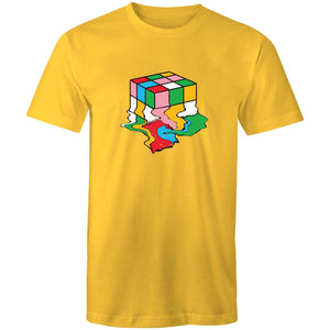 Men's Melting Rubiks Cube T-shirt