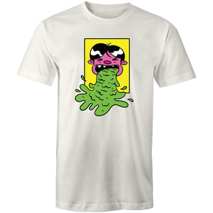 Men's Cartoon Vomit Funny T-shirt