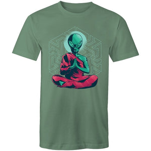 Men's Meditating Alien T-shirt