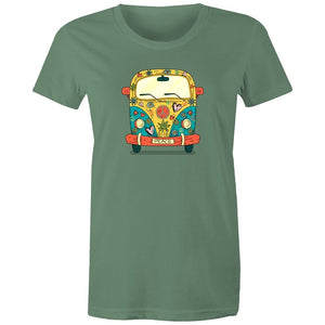 Women's Hippie Peace Van T-shirt