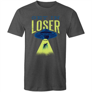 Men's Funny Get In Loser Alien T-shirt
