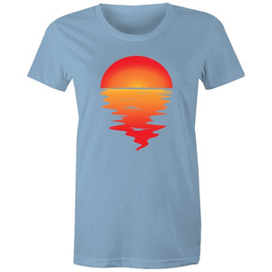 Women's Red Sunset T-shirt