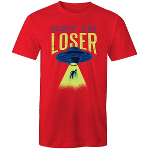 Men's Funny Get In Loser Alien T-shirt