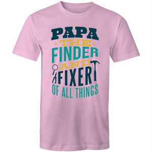 Men's Papa The Finder And Fixer Of All Things T-shirt
