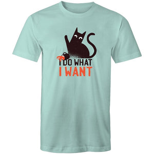 Men's Funny I Do What I Want Cat T-shirt