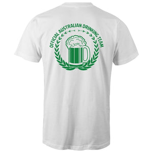 Men's Australian Drinking Team (Front + Back Print) T-shirt