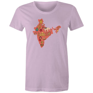 Women's Map Of India T-shirt