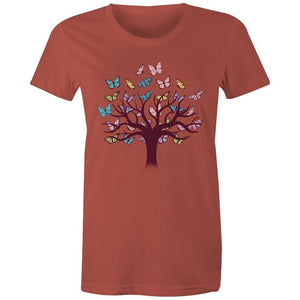 Women's Butterfly Tree Of Life T-shirt