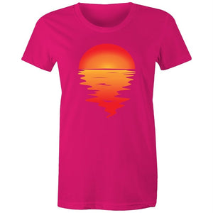 Women's Red Sunset T-shirt