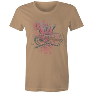 Women's Watercolour Guitar T-shirt