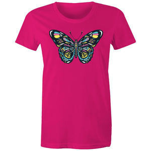 Women's Psychedelic Butterfly T-shirt
